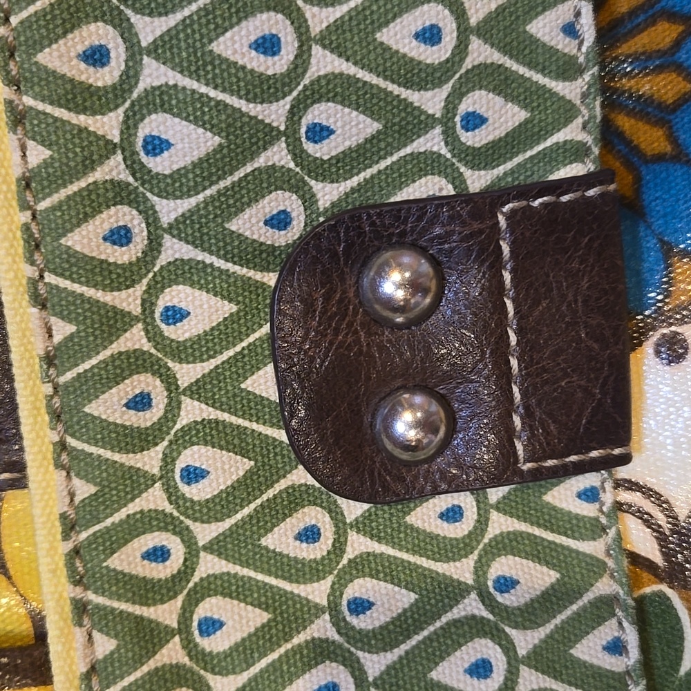 Fossil Key-Per Stylish Floral Patterned Shoulder/Messenger/Briefcase Bag - Picture 2 of 13